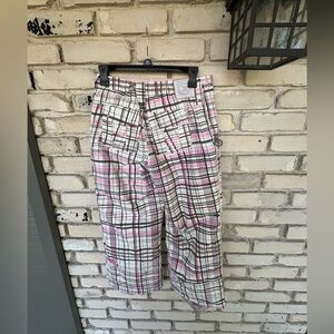 Section pink and gray girls snow pants